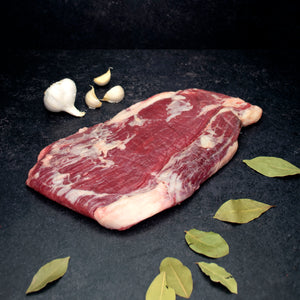 Flank steak o bavetta, povera di grasso, di pezzata rossa italiana ideale per bbq. Da 1kg